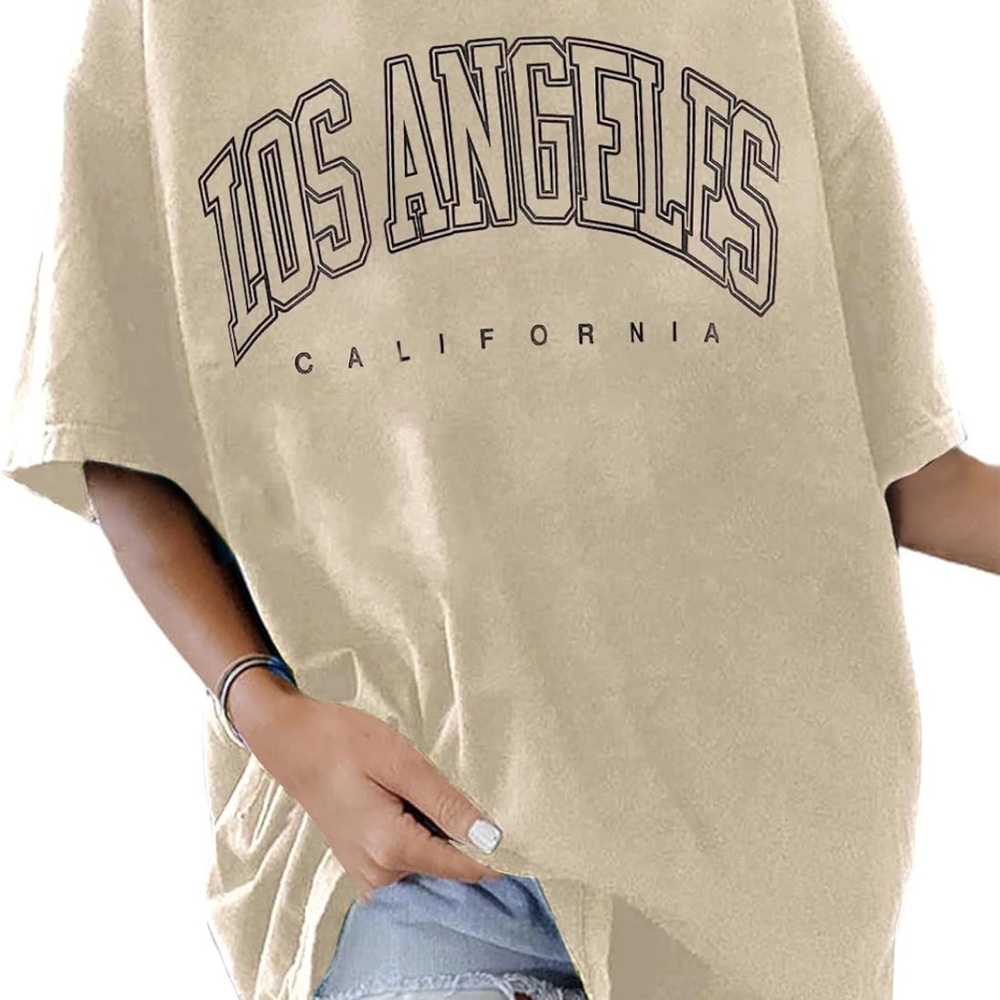 California Graphic Beige Women's T-Shirt